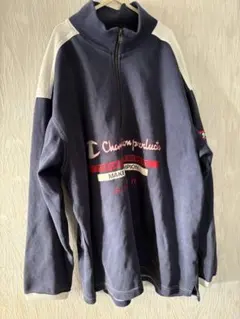 Champion ネイビー ジップアップ トレーナー