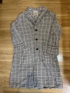 COOHEM ニットツイードコート