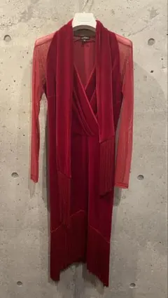 Miari レッドドレス 未使用品 社交ダンス ラテンダンス 送料込