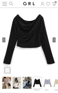 ドレープカシュクールトップス　[dk1362]