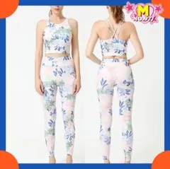 ヨガレディース吸汗速乾カップ付きレギンスホットラテン服ストレッチダンスジムウェア