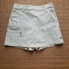 ホワイト スカート ショートパンツ コンビ
