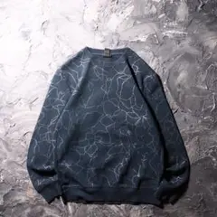 H&M トレーナー　幾何学模様　ブラック