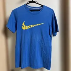 90's Nike 半袖Tシャツ 青色 プリントロゴ　H-027