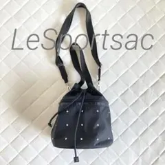 美品✨レスポートサック ラインストーン 巾着 ショルダー 2way ブラック