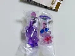 紫　羽　ピクミン　めじるしアクセサリー２　２点　セット　ガチャ