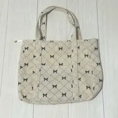 リボン　トートバッグ　マザーズバッグ　レッスンバッグ　サブバッグ　エコバッグ