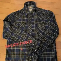 BACK NUMBER ネルシャツ Lサイズ