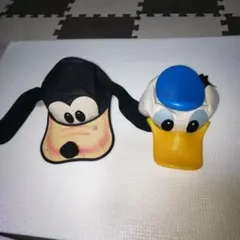 レトロ 東京ディズニーランド グーフィー&ドナルドキャップ 激レア 開園当初