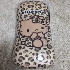 ハローキティ ヒョウ柄 腰当てクッション