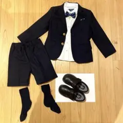 グリーンレーベルリラクシング 115cm 靴18.5cm 濃紺 卒園式 入学式