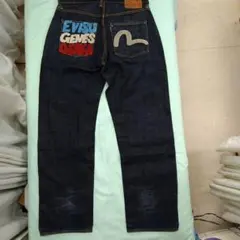 EVISU ストレートデニム ダークブルー　エヴィス