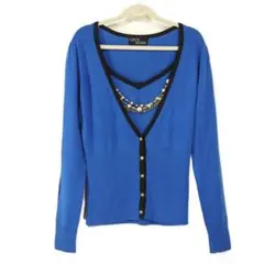 海*L様 CECIL McBEE 2点セット カーディガン&キャミソール　ビジュ