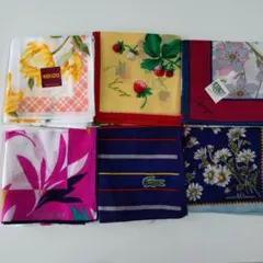 KENZO 花柄ハンカチ 3枚&他3枚