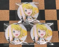 プロセカ 鏡音リン グリッター缶バッジ 劇場版 映画 グリ缶