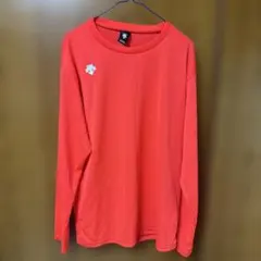 （値下げ）デサントオレンジ 長袖Ｔシャツ2XL（XO）