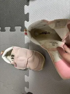 ホットビスケッツ　ミキハウス　 ピンク ベビーシューズ　14.5cm