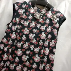 着やすいポンチ素材ワンピースサイズ42