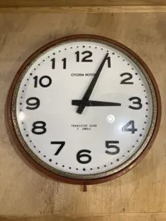 CITIZEN アナログ 掛け時計 ビンテージ ファーストメカ 時計　ジャンク品