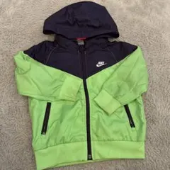 NIKE フード付きジャケット 100cm ネイビー/ライムグリーン