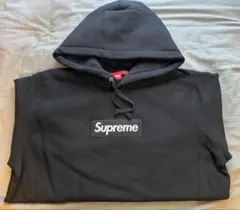 【M】Supreme Box Logo Hooded Sweatshirt 黒