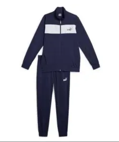 PUMA プーマ ジャージ 上下 セットアップ 紺×白 L 未使用