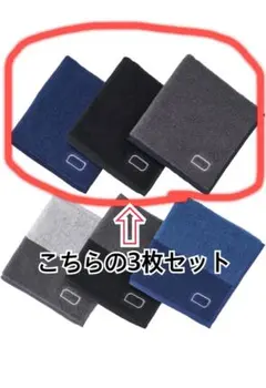 【タオル研究所】タオル生地　大判ハンカチ ハンドタオル　3枚セット
