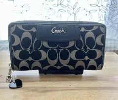 Coach コーチ長財布ウォレット⭐️シグネチャーブラック