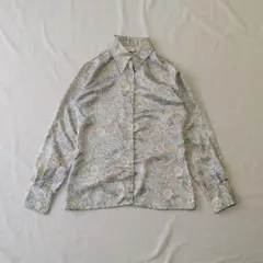 古着　jantzen　長袖シャツ　ブラウス　ペイズリー柄　70s　80sのサムネイル