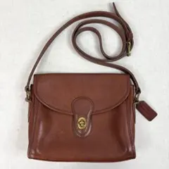VINTAGE COACH コーチ ターンロック 2way ショルダーバッグ 赤 - メルカリ