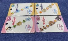 可愛い動物トイプードル・シュナウザー　ゾウさん　ミケねこ　くまさんワッペン4枚