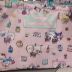 ちいかわサンリオキャラクターズレジかごバッグ　ピンク