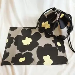 No.301 ランチ2点セット/お弁当袋/ランチョンマット/花柄/入園入学