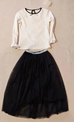 フォーマル　長袖セットアップ＋コサージュセット　150　発表会