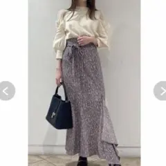 snidel バリエプリントスカート