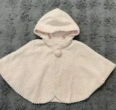 MIKIHOUSEミキハウス　ポンチョ　ケープ　美品　ベビーピンク　即発送可