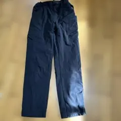 ブラックワークパンツ ウエストゴム ポケット付き