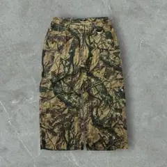 リアルツリー 迷彩 ワイドストレートカーゴパンツ マルチポケット