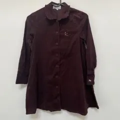 組曲 コーデュロイ ワンピース 120〜130cm ワインレッド