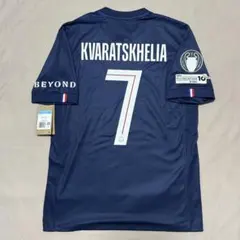 リーグ1優勝セール　正規品　PSG　クヴァラツヘリア　リーグ1仕様　ホーム　M CL優勝セール 正規品 PSG クヴァラツヘリア CL仕様スタジアム ホーム M
