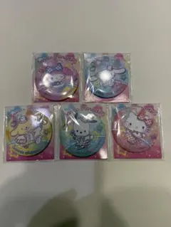 サンリオキャラクターズ 缶ミラー　5点