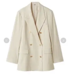 Mila Owen ミラオーウェン 金釦ダブルブレストロングブレザー