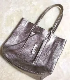 マーロンフィレンツェ レザー トートバッグ ポーチ付きイタリア製 本革