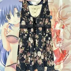 axes femme 姫カジ 森ガール コケット グランジチュニックキャミワンピ