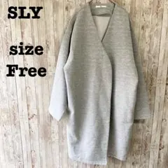 良品✨SLY ハーフコート きれいめカジュアル グレー シンプル オフィス 秋服
