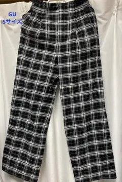 GU レディースSサイズ　チェックパンツ