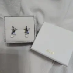 ete フープイヤリング 天然石