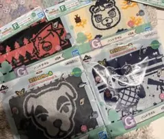 あつまれどうぶつの森 あつ森 一番くじ ハンドタオル4枚セット