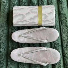 【値引き可】草履とバックのセット 薄いピンク