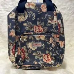 Cath Kidston キャスキッドソン 花柄リュック ネイビー 軽量
